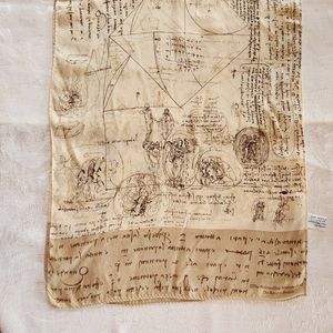 Metropolitan Museum of Art Leonardo da Vinci Silk Scarf